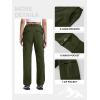 imageTBMPOY Womens Hiking Cargo Pants Outdoor Waterproof Windproof Softshell Fleece Snow PantsArmy Green