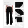 imageTBMPOY Womens Hiking Cargo Pants Outdoor Waterproof Windproof Softshell Fleece Snow PantsBlack