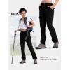 imageTBMPOY Womens Hiking Cargo Pants Outdoor Waterproof Windproof Softshell Fleece Snow PantsBlack