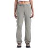 imageTBMPOY Womens Hiking Cargo Pants Outdoor Waterproof Windproof Softshell Fleece Snow PantsLight Grey