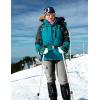 imageTBMPOY Womens Hiking Cargo Pants Outdoor Waterproof Windproof Softshell Fleece Snow PantsLight Grey