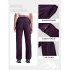imageTBMPOY Womens Hiking Cargo Pants Outdoor Waterproof Windproof Softshell Fleece Snow PantsPurple