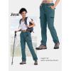 imageTBMPOY Womens Hiking Cargo Pants Outdoor Waterproof Windproof Softshell Fleece Snow PantsStone Blue