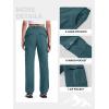 imageTBMPOY Womens Hiking Cargo Pants Outdoor Waterproof Windproof Softshell Fleece Snow PantsStone Blue