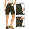 imageTBMPOY Womens Hiking Cargo Shorts 85quot Lightweight QuickDry Water Resistant Athletic Shorts with Zipper PocketsArmy Green