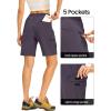 imageTBMPOY Womens Hiking Cargo Shorts 85quot Lightweight QuickDry Water Resistant Athletic Shorts with Zipper PocketsGrey Purple