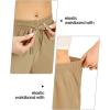 imageTBMPOY Womens Hiking Cargo Shorts 85quot Lightweight QuickDry Water Resistant Athletic Shorts with Zipper PocketsKhaki