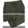 imageTBMPOY Womens Hiking Pants Lightweight Water Resistant Travel Joggers Quick Dry Outdoor Athletic Pants Zipper PocketsArmy Green