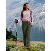 imageTBMPOY Womens Hiking Pants Lightweight Water Resistant Travel Joggers Quick Dry Outdoor Athletic Pants Zipper PocketsArmy Green