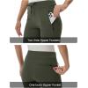 imageTBMPOY Womens Hiking Pants Lightweight Water Resistant Travel Joggers Quick Dry Outdoor Athletic Pants Zipper PocketsArmy Green