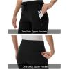 imageTBMPOY Womens Hiking Pants Lightweight Water Resistant Travel Joggers Quick Dry Outdoor Athletic Pants Zipper PocketsBlack