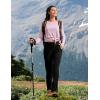 imageTBMPOY Womens Hiking Pants Lightweight Water Resistant Travel Joggers Quick Dry Outdoor Athletic Pants Zipper PocketsBlack