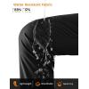 imageTBMPOY Womens Hiking Pants Lightweight Water Resistant Travel Joggers Quick Dry Outdoor Athletic Pants Zipper PocketsBlack