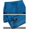 imageTBMPOY Womens Hiking Pants Lightweight Water Resistant Travel Joggers Quick Dry Outdoor Athletic Pants Zipper PocketsBlue