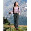 imageTBMPOY Womens Hiking Pants Lightweight Water Resistant Travel Joggers Quick Dry Outdoor Athletic Pants Zipper PocketsCold Grey