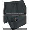 imageTBMPOY Womens Hiking Pants Lightweight Water Resistant Travel Joggers Quick Dry Outdoor Athletic Pants Zipper PocketsCold Grey