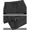 imageTBMPOY Womens Hiking Pants Lightweight Water Resistant Travel Joggers Quick Dry Outdoor Athletic Pants Zipper PocketsDark Grey