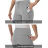 imageTBMPOY Womens Hiking Pants Lightweight Water Resistant Travel Joggers Quick Dry Outdoor Athletic Pants Zipper PocketsLight Grey