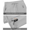 imageTBMPOY Womens Hiking Pants Lightweight Water Resistant Travel Joggers Quick Dry Outdoor Athletic Pants Zipper PocketsLight Grey