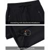 imageTBMPOY Womens Hiking Pants Lightweight Water Resistant Travel Joggers Quick Dry Outdoor Athletic Pants Zipper PocketsNavy Blue