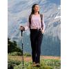 imageTBMPOY Womens Hiking Pants Lightweight Water Resistant Travel Joggers Quick Dry Outdoor Athletic Pants Zipper PocketsNavy Blue