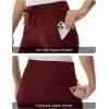 imageTBMPOY Womens Hiking Pants Lightweight Water Resistant Travel Joggers Quick Dry Outdoor Athletic Pants Zipper PocketsWine Red