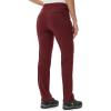 imageTBMPOY Womens Hiking Pants Lightweight Water Resistant Travel Joggers Quick Dry Outdoor Athletic Pants Zipper PocketsWine Red