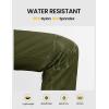 imageTBMPOY Womens Lightweight Hiking Pants Water Resistant Quick Dry Travel Work Outdoor Fishing Pants Zipper PocketsArmy Green