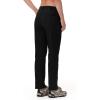 imageTBMPOY Womens Lightweight Hiking Pants Water Resistant Quick Dry Travel Work Outdoor Fishing Pants Zipper PocketsBlack