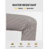 imageTBMPOY Womens Lightweight Hiking Pants Water Resistant Quick Dry Travel Work Outdoor Fishing Pants Zipper PocketsMedium Grey