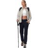 imageTBMPOY Womens Lightweight Hiking Pants Water Resistant Quick Dry Travel Work Outdoor Fishing Pants Zipper PocketsNavy