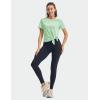 imageTBMPOY Womens Short Sleeve Workout Tops TShirts Breathable Quick Dry UPF 30 Athletic Exercise Tee Shirts with Side SlitsLight Green
