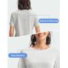 imageTBMPOY Womens Short Sleeve Workout Tops TShirts Breathable Quick Dry UPF 30 Athletic Exercise Tee Shirts with Side SlitsLight Grey