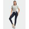 imageTBMPOY Womens Short Sleeve Workout Tops TShirts Breathable Quick Dry UPF 30 Athletic Exercise Tee Shirts with Side SlitsLight Grey