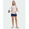 imageTBMPOY Womens Short Sleeve Workout Tops TShirts Breathable Quick Dry UPF 30 Athletic Exercise Tee Shirts with Side SlitsLight Pink