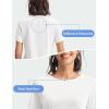 imageTBMPOY Womens Short Sleeve Workout Tops TShirts Breathable Quick Dry UPF 30 Athletic Exercise Tee Shirts with Side SlitsWhite