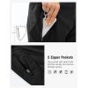 imageTBMPOY Womens Swim Board Shorts with Zipper Pockets 5 High Waisted Bathing Suit Swimwear Quick Dry Beach ShortBlack