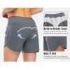 imageTBMPOY Womens Swim Board Shorts with Zipper Pockets 5 High Waisted Bathing Suit Swimwear Quick Dry Beach ShortGrey Blue