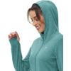 imageTBMPOY Womens UPF 50 Sun Protection Hoodie Jackets Light Weight Long Sleeve Shirts Hiking Outdoor Full Zip Tops10light Cyan