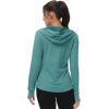 imageTBMPOY Womens UPF 50 Sun Protection Hoodie Jackets Light Weight Long Sleeve Shirts Hiking Outdoor Full Zip Tops10light Cyan