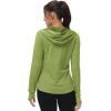 imageTBMPOY Womens UPF 50 Sun Protection Hoodie Jackets Light Weight Long Sleeve Shirts Hiking Outdoor Full Zip Tops11fruit Green