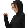 imageTBMPOY Womens UPF 50 Sun Protection Hoodie Jackets Light Weight Long Sleeve Shirts Hiking Outdoor Full Zip Tops12black