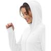 imageTBMPOY Womens UPF 50 Sun Protection Hoodie Jackets Light Weight Long Sleeve Shirts Hiking Outdoor Full Zip Tops13white