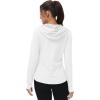 imageTBMPOY Womens UPF 50 Sun Protection Hoodie Jackets Light Weight Long Sleeve Shirts Hiking Outdoor Full Zip Tops13white