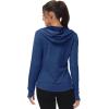 imageTBMPOY Womens UPF 50 Sun Protection Hoodie Jackets Light Weight Long Sleeve Shirts Hiking Outdoor Full Zip Tops2navy