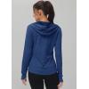 imageTBMPOY Womens UPF 50 Sun Protection Hoodie Jackets Light Weight Long Sleeve Shirts Hiking Outdoor Full Zip Tops2navy