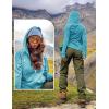 imageTBMPOY Womens UPF 50 Sun Protection Hoodie Jackets Light Weight Long Sleeve Shirts Hiking Outdoor Full Zip Tops3light Blue