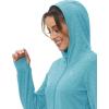 imageTBMPOY Womens UPF 50 Sun Protection Hoodie Jackets Light Weight Long Sleeve Shirts Hiking Outdoor Full Zip Tops3light Blue