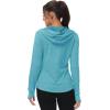 imageTBMPOY Womens UPF 50 Sun Protection Hoodie Jackets Light Weight Long Sleeve Shirts Hiking Outdoor Full Zip Tops3light Blue