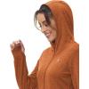 imageTBMPOY Womens UPF 50 Sun Protection Hoodie Jackets Light Weight Long Sleeve Shirts Hiking Outdoor Full Zip Tops5orange